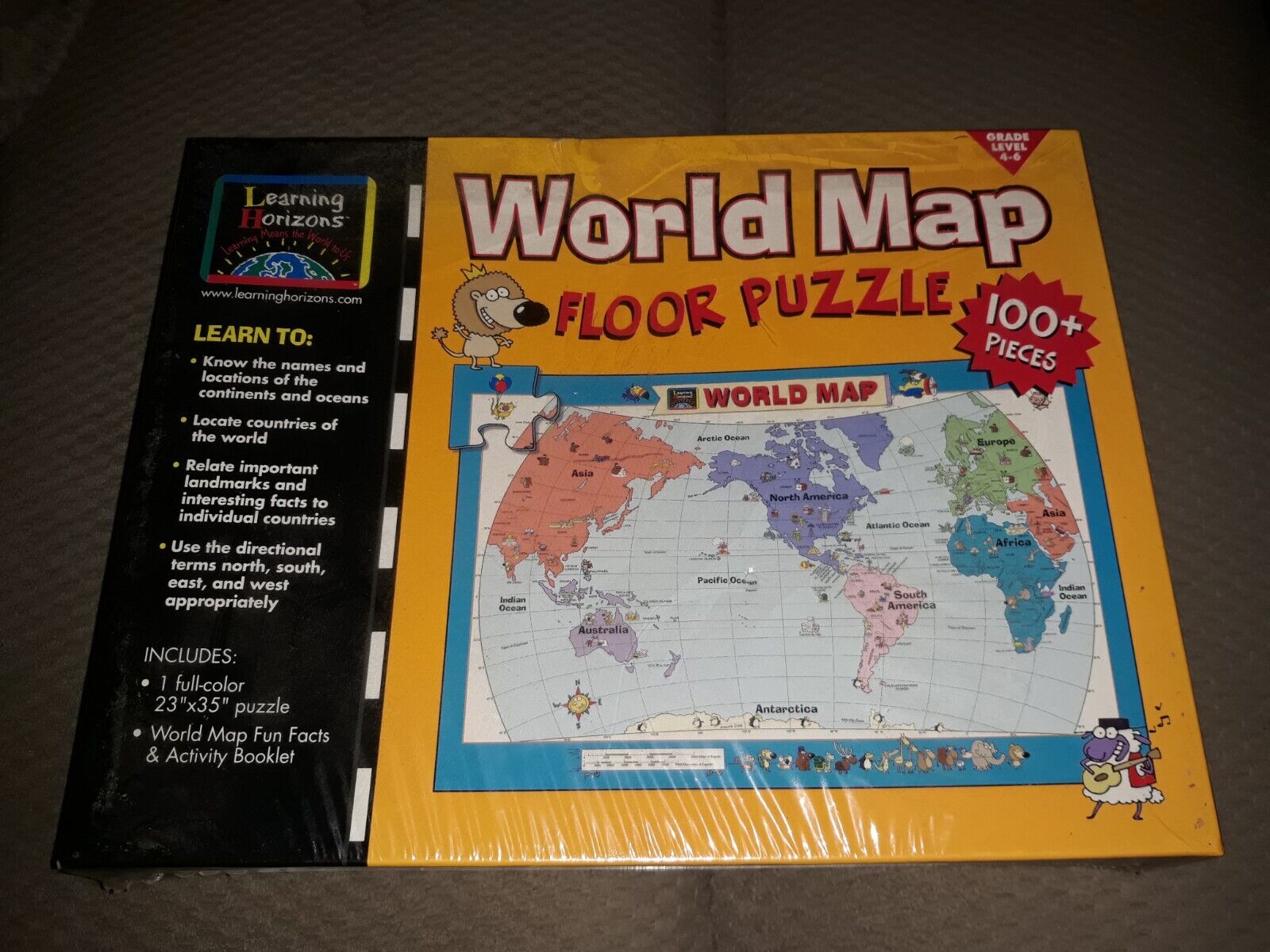 Learning Horizons Sealed U.s. Map 100 Pcs Floor Puzzle Never Opened. I Have 2.