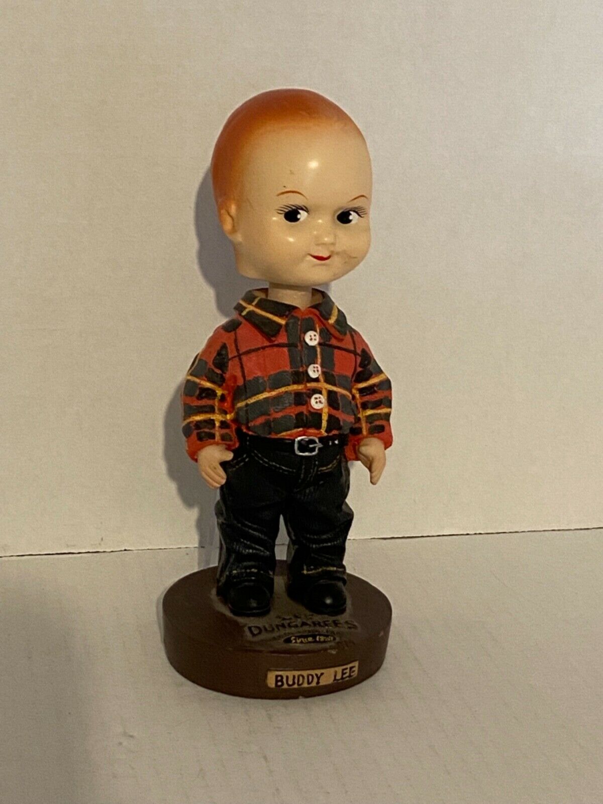 Bobble Head Lee Jeans. Buddy Lee. Resin. Lee Dungarees. 8 Inches Tall.