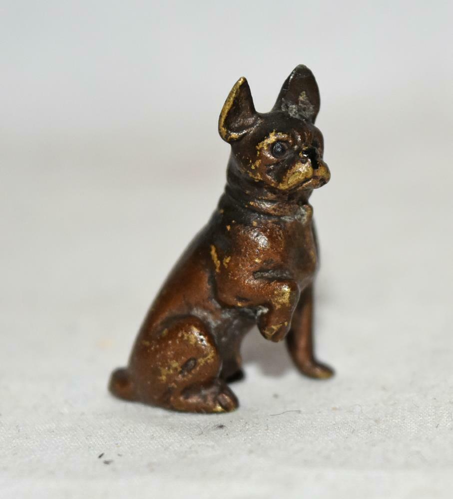 Vienna Bronze Geschutzt French Bulldog Frenchie Animal Figurine