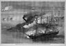 Civil War Naval Battle Farragut 1864 Mobile Bay Capture Of Rebel Ram Tennessee