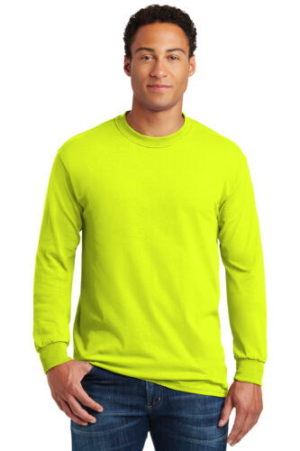 Gildan 5400 Men's Heavy Cotton Long Sleeve T Shirt  Blank Basic Plain Tee Sport