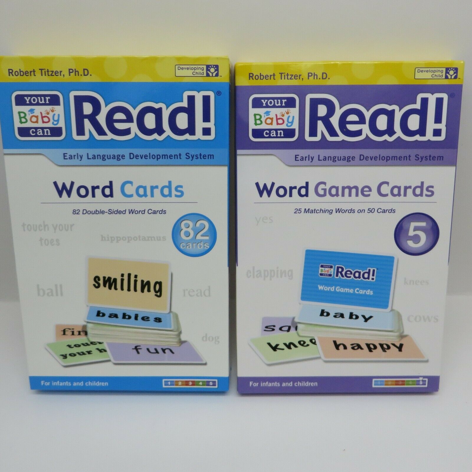 Your Baby Can Read  Word Cards And Word Game Cards  Both New
