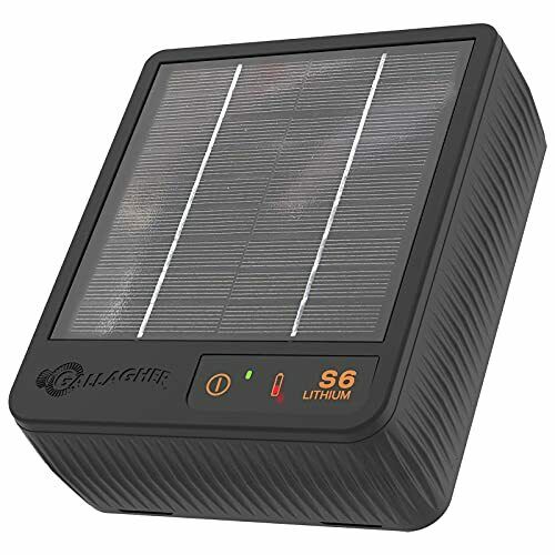 Solar Electric Fence Charger, Protect Your Backyard And Pets, Lithium Technology