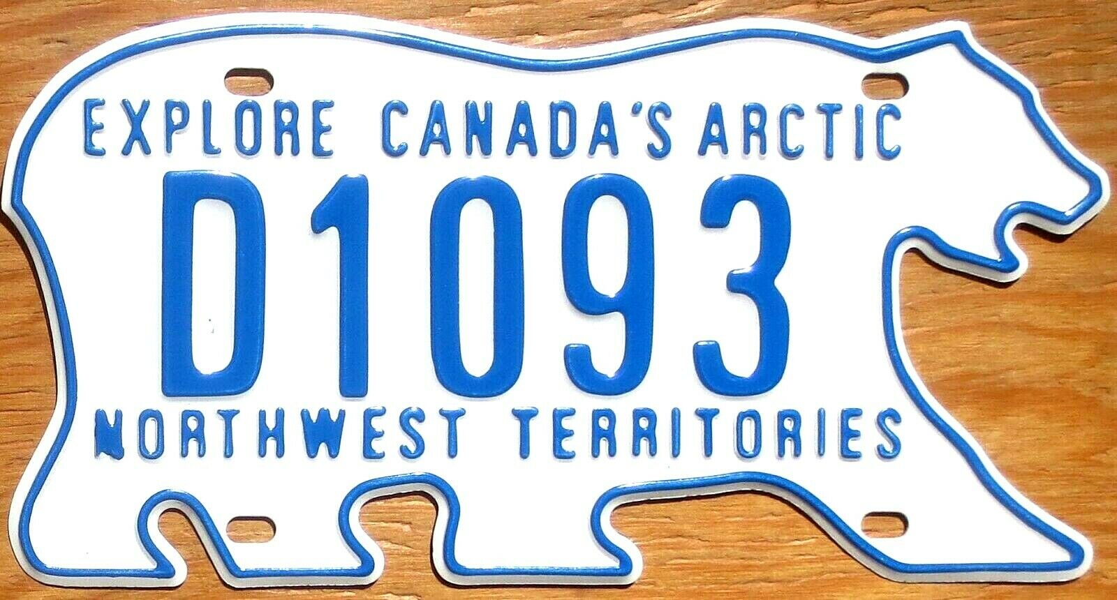 Northwest Territories Nwt License Plate Number Tag - Bear