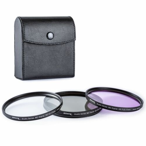 55mm 3-piece Multi-coated Hd Uv / Cpl / Fld Filter Set 55mm By Ultimaxx New