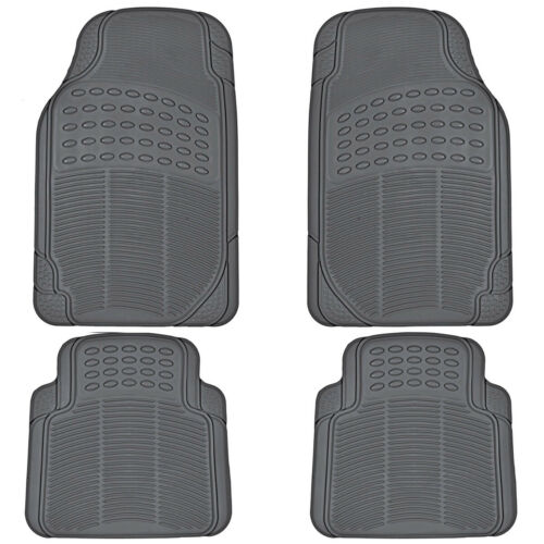 4pc Rubber Liner For Toyota Camry Floor Mats Gray All Weather Semi Custom Fit