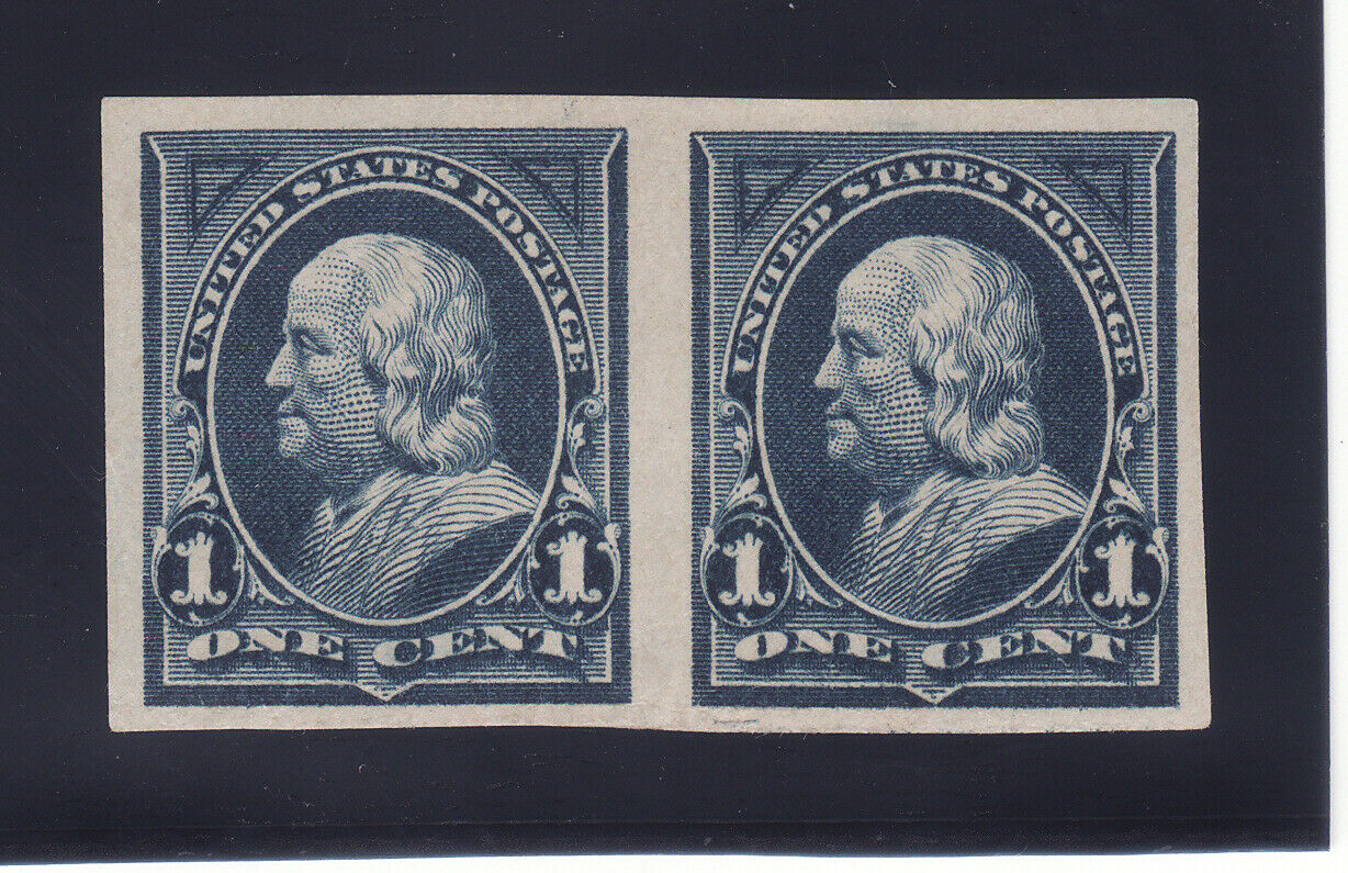 Scott # 264p5..pair... Proof On Stamp Paper... Mint Og...catalog Value 275.00