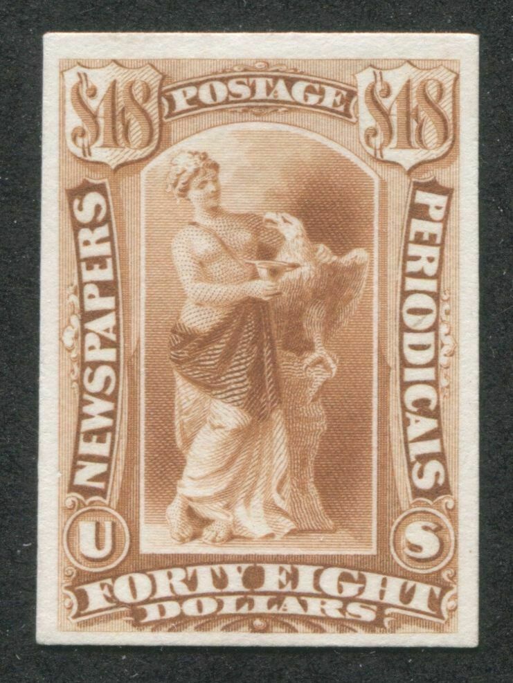 Us Scott Pr31p4 Red Brown Nh Plate Proof On Card