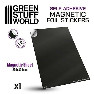 Magnetic Magnet Sheet - Self Adhesive - A4 Size - For Warhammer Movement Trays