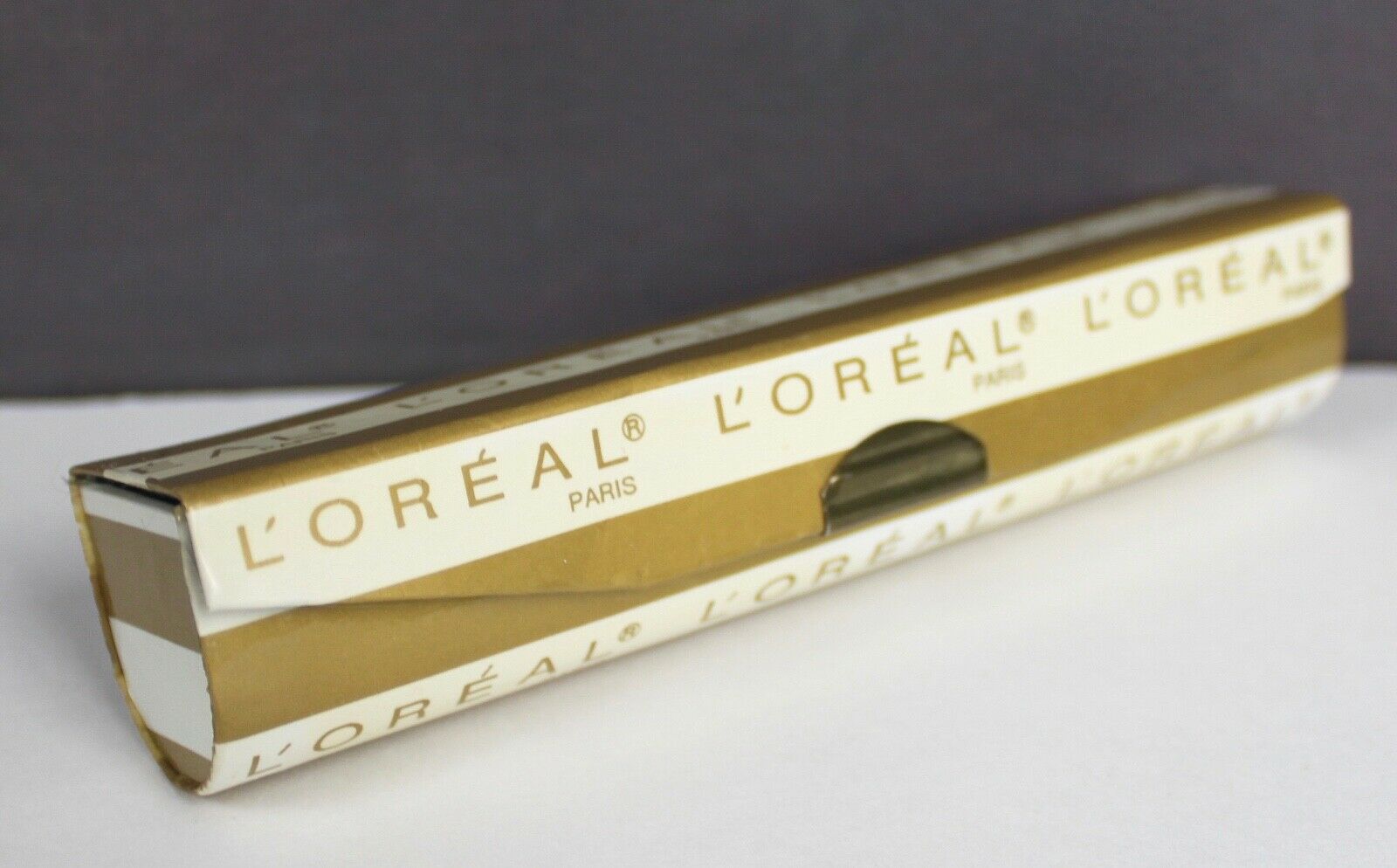 Vintage L'oreal Paris Lipstick Makeup Tube Holder With Mirror & Fabric Interior