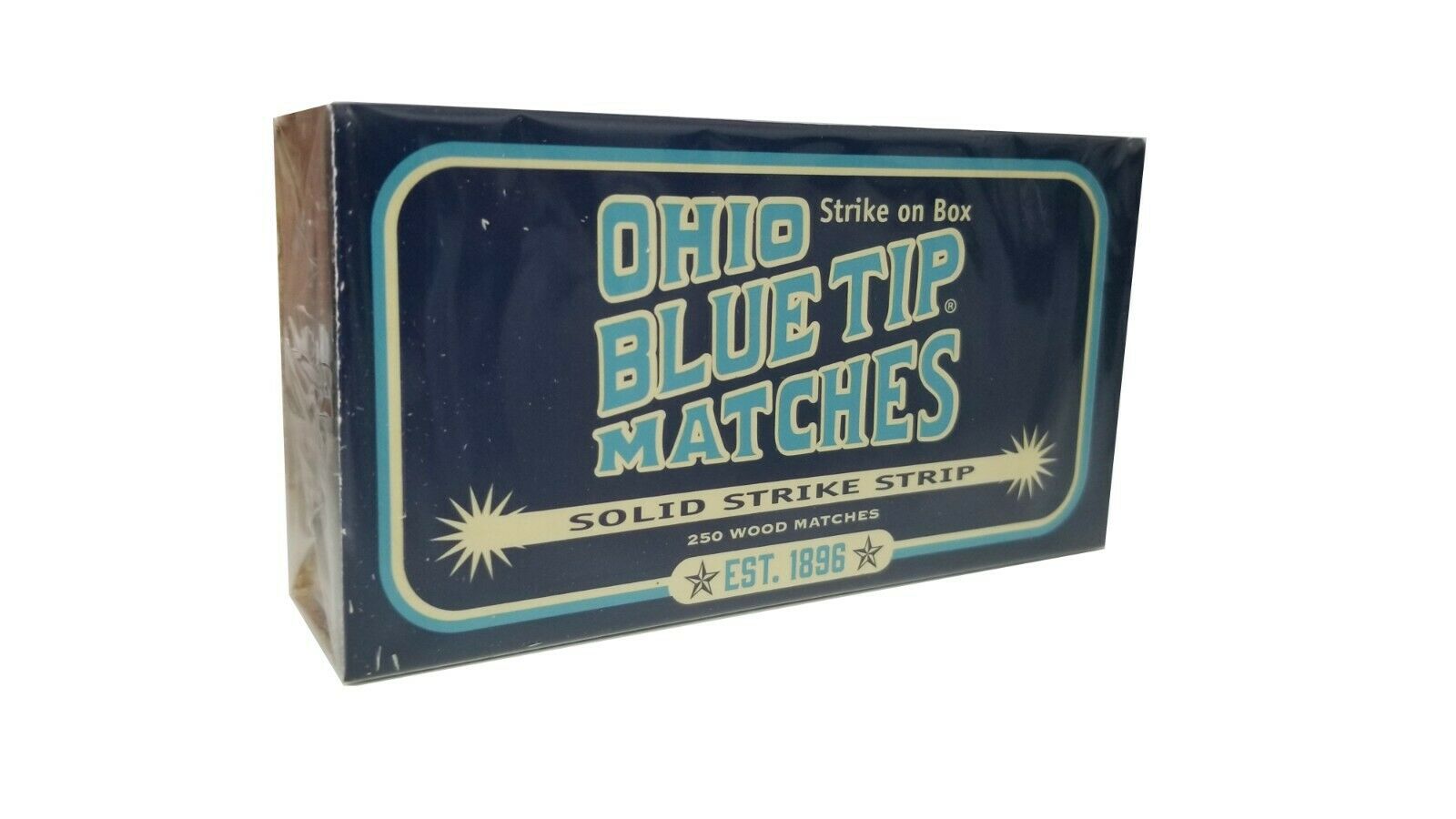 Diamond Ohio Blue Tip Matches, 250-ct Box - Strike On Box Matches - Since 1896