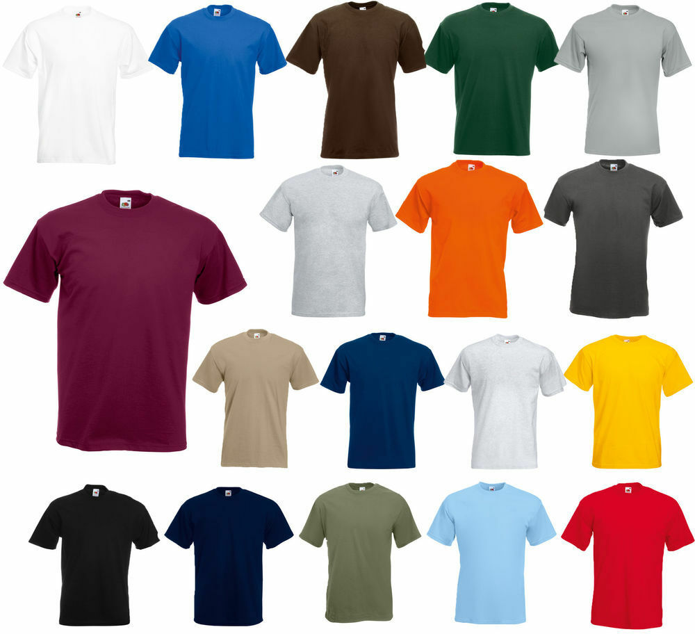 Fruit Of The Loom Men's ( S~4xl &  5~10 Oz ) Short Sleeves Hd Cotton T-shirt