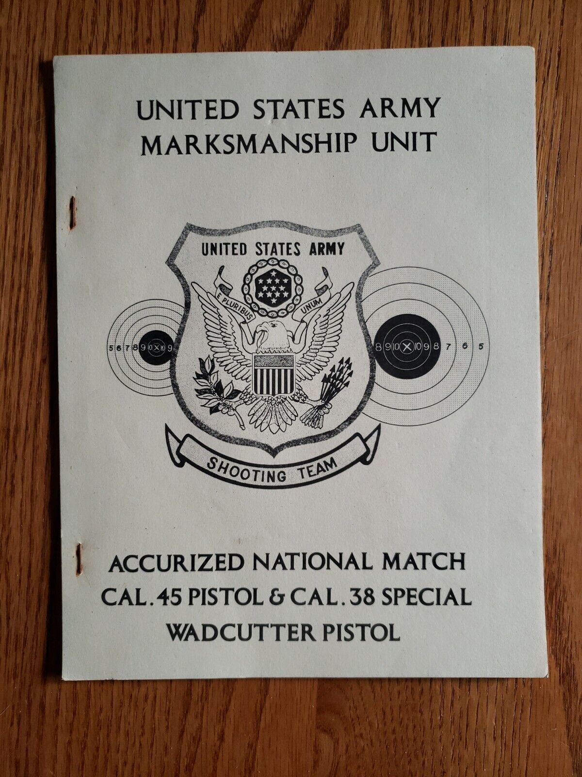 United States Army Marksmanship Unit- Accurized National Match Instruction 1976