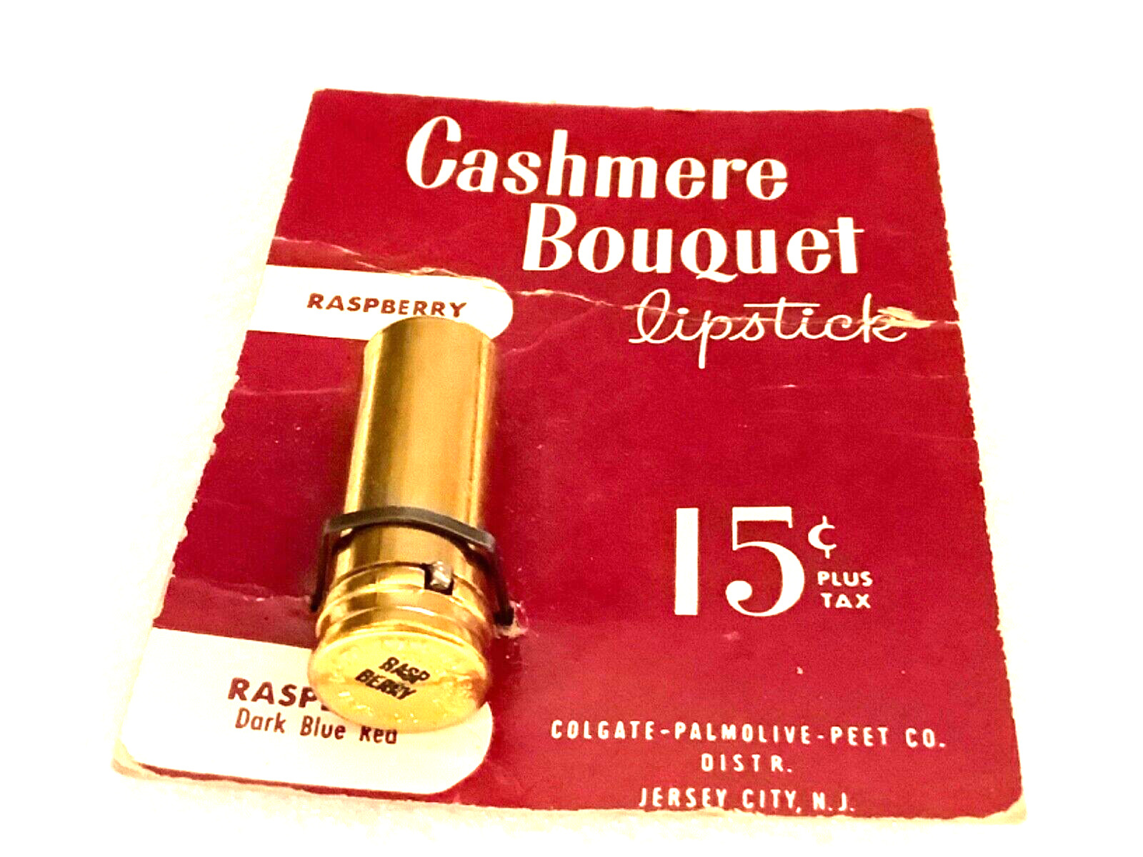 1940s Cashmere Bouquet Lipstick Colgate-palmolive-peet Vintage Trial Size 15c
