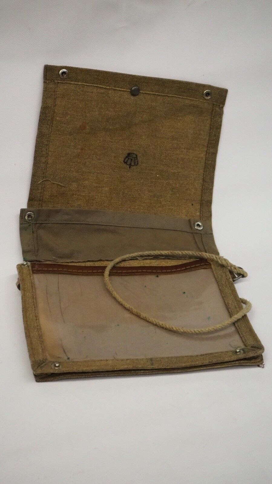 Swedish Army Map Case Wwii Vintage Cross Body Holder #wd-25
